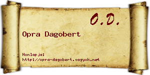 Opra Dagobert névjegykártya